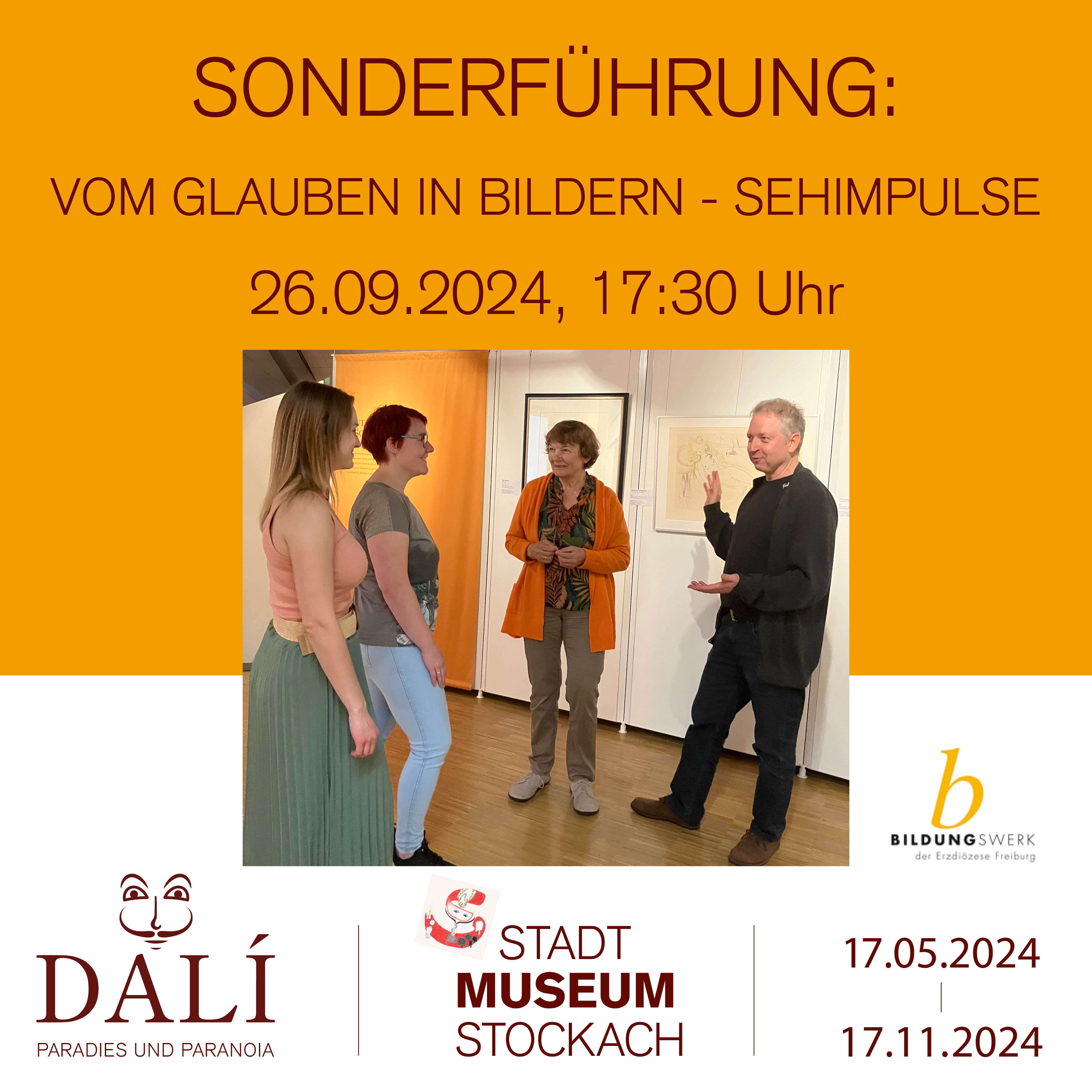 26.09.2024 - Sonderführung zur Dalí-Ausstellung im Stadtmuseum: Vom Glauben in Bildern - Seh-Impulse