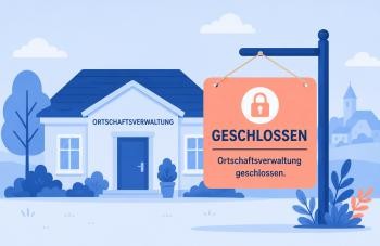 Grafik zeigt ein Schild "Geschlossen"