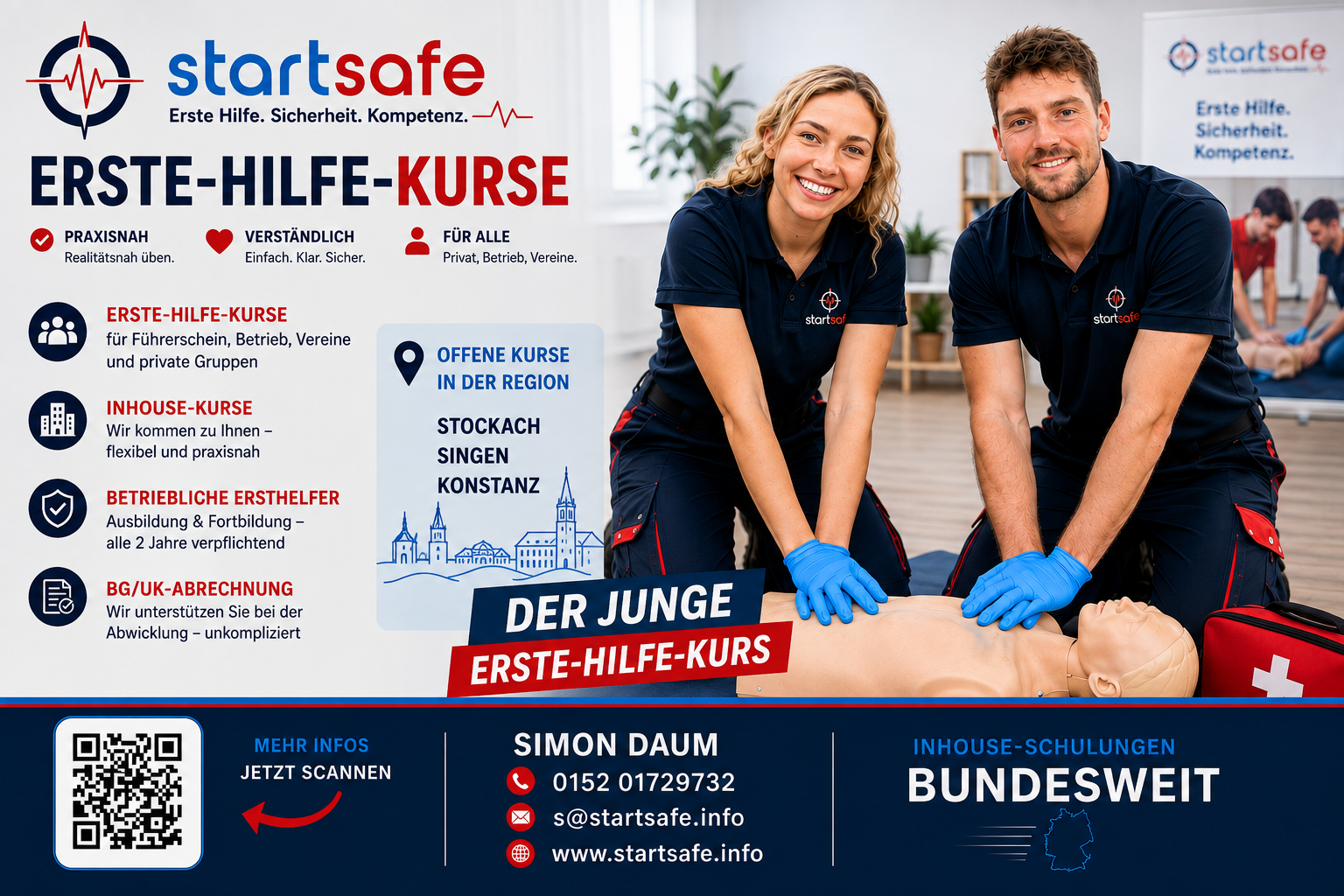 zeigt Bild von startsafe - Praxisnaher Erste-Hilfe-Kurs von startsafe