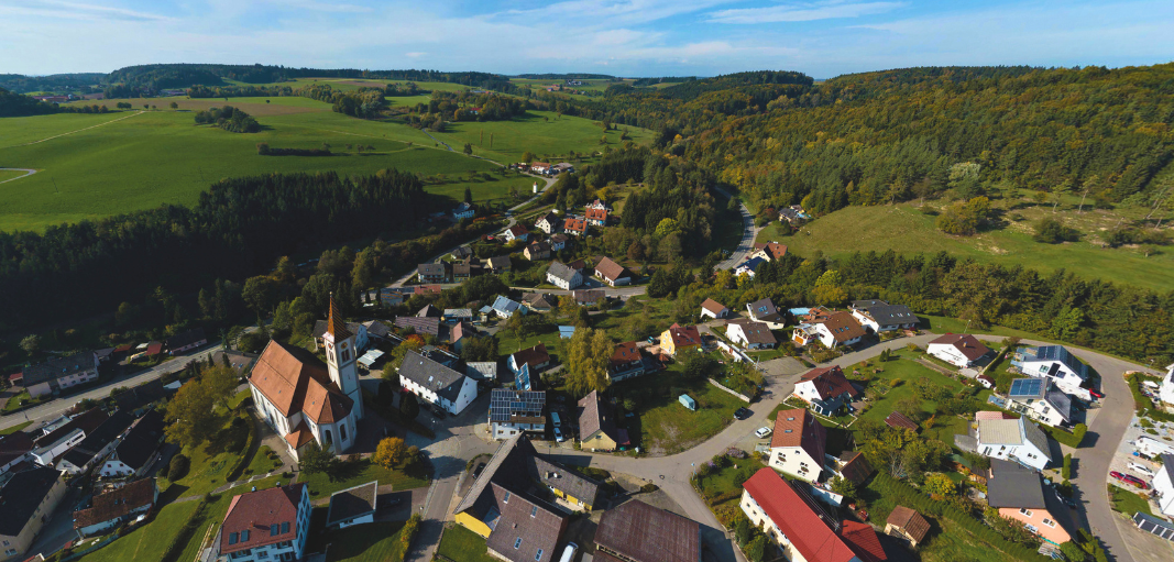 Luftaufnahme von Hoppetenzell Luftaufnahme von Hoppetenzell