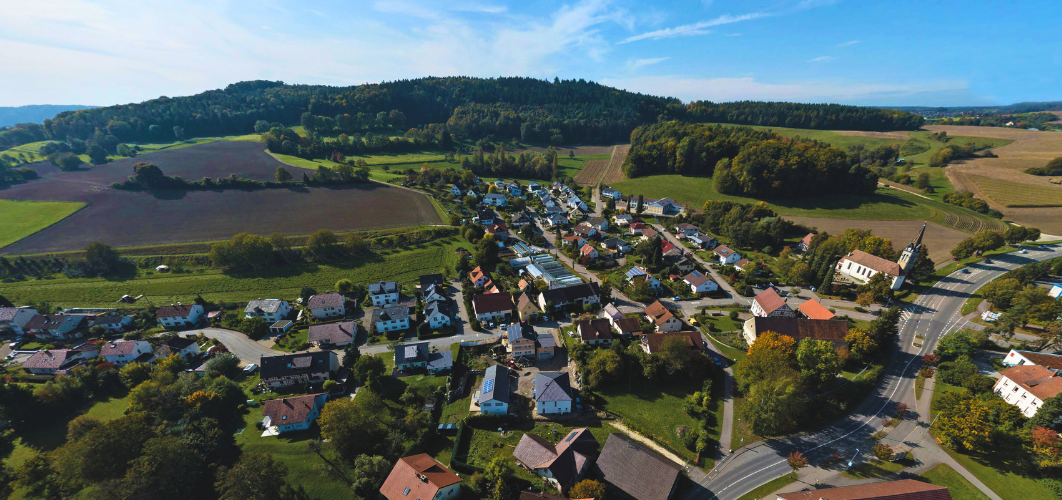 Lufaufnahme vom Ortsteil Hindelwangen 