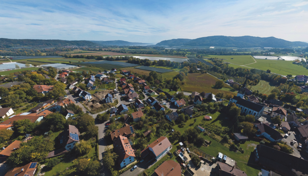 Luftaufnahme vom Ortsteil Wahlwies