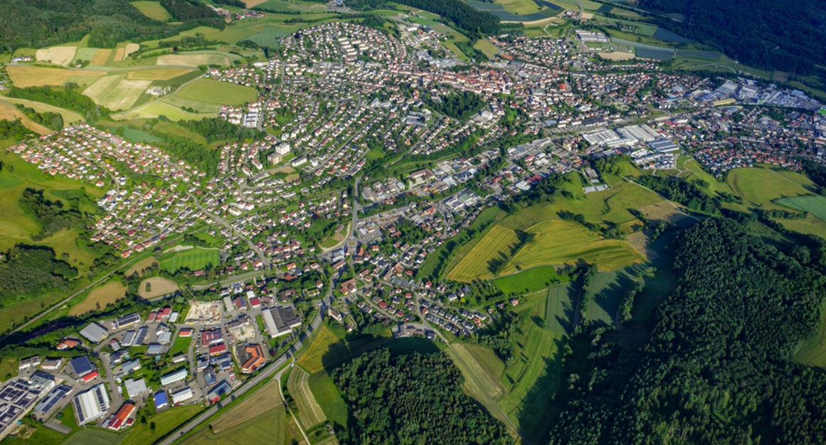 Rathaus der Stadt Stockach Parkplatz vor dem Rathaus der Stadt Stockach